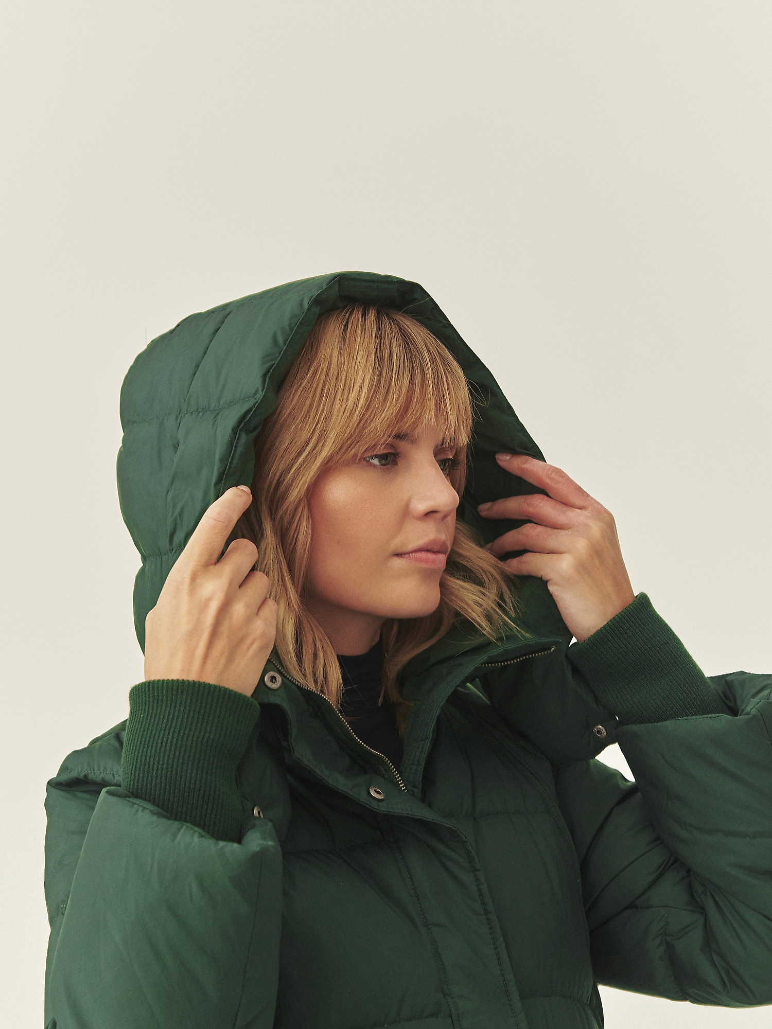 JACKETĂ DE IARNĂ CU GLUGĂ - SOWA JACKETĂ DE IARNĂ CU GLUGĂ - SOWA VERDE 117668