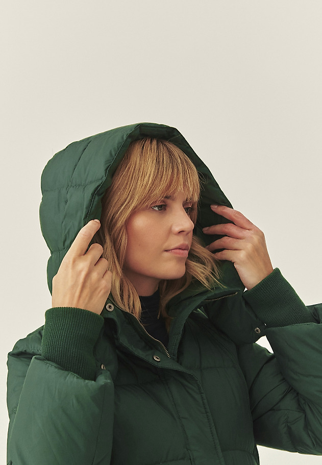 JACKETĂ DE IARNĂ CU GLUGĂ - SOWA JACKETĂ DE IARNĂ CU GLUGĂ - SOWA VERDE 1