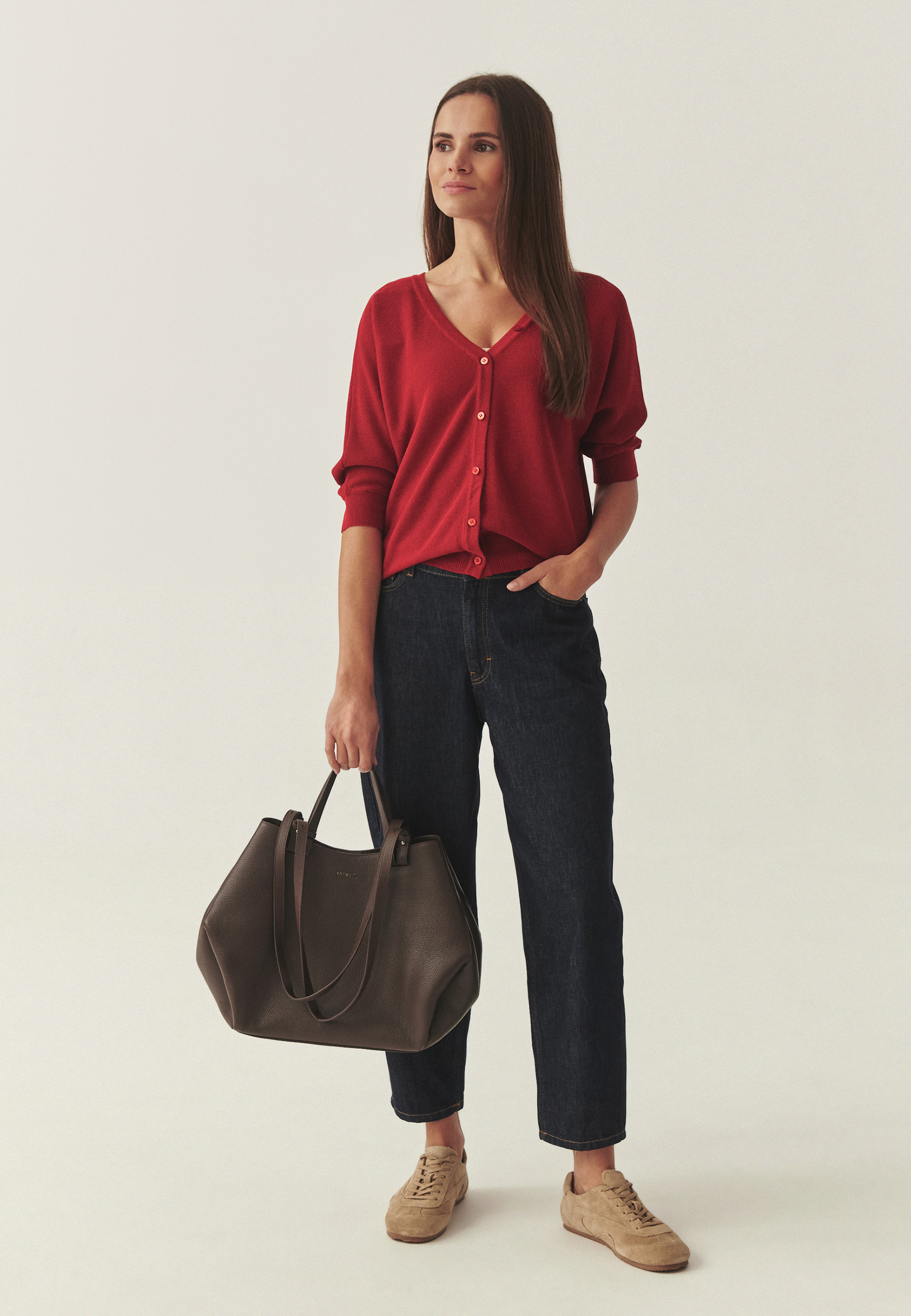 DÁMSKA KOŽENÁ KABELKA – LIVETTA HNEDÁ 2