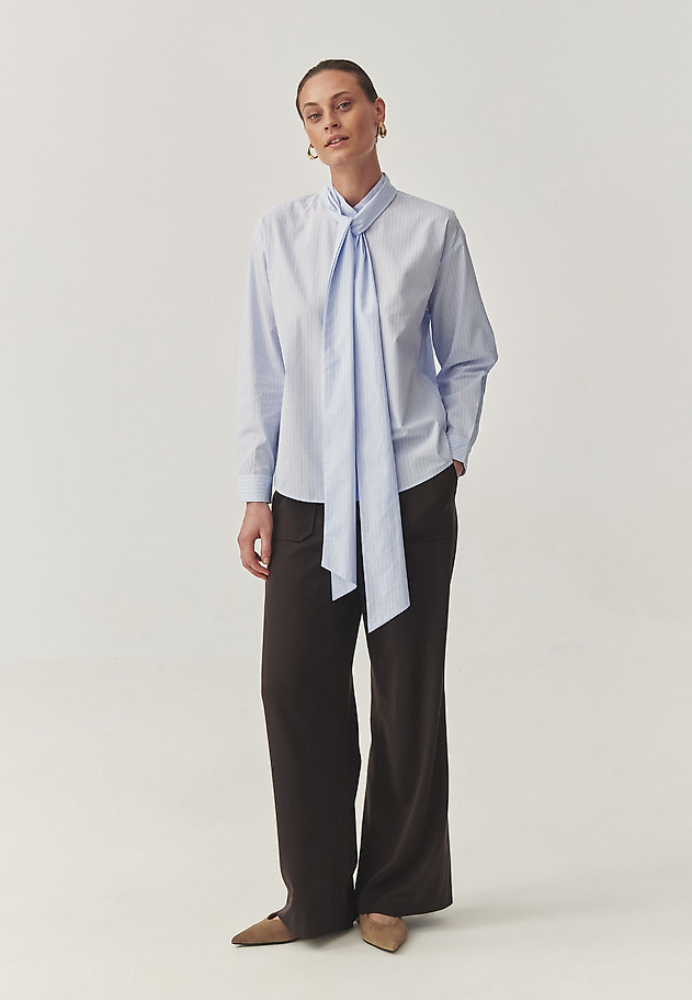 STYLISH SHIRT WITH A SOPHISTICATED TIE - KONA STYLISH SHIRT WITH A SOPHISTICATED TIE - KONA BLUE 5