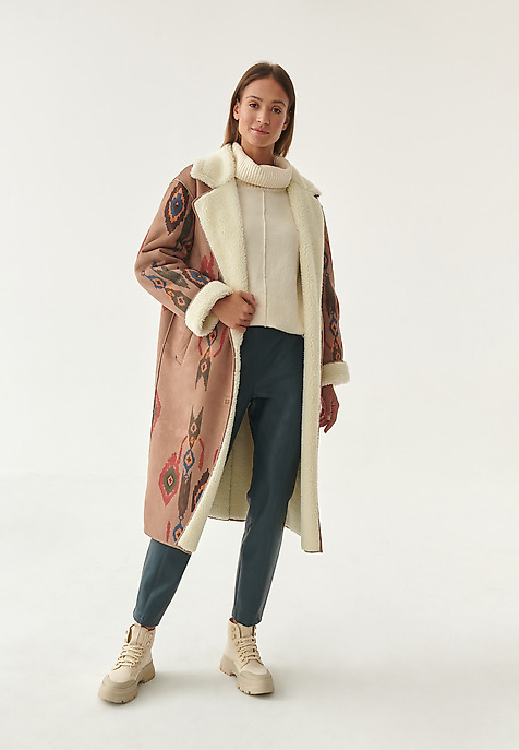 NŐI ETNIKAI STÍLUSÚ KABÁT - NERO TÖBBSZÍNŰ 2