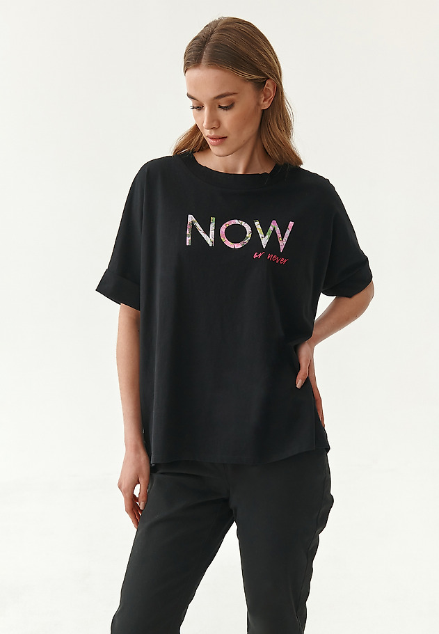 T-SHIRT DAMSKI LIKE 6 T-SHIRT DAMSKI LIKE 6 CZARNY 1