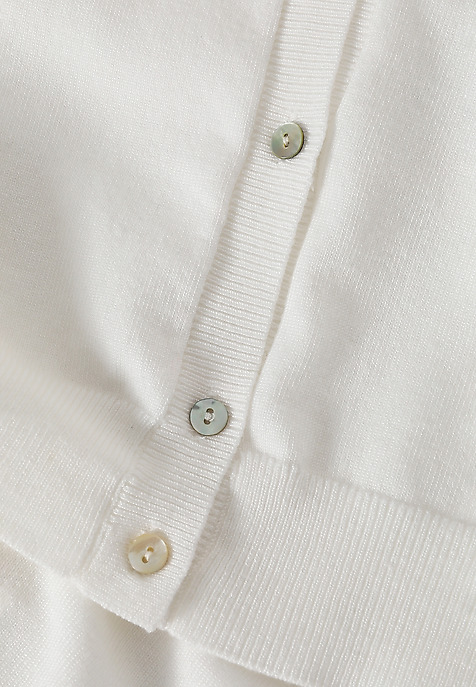 DÁMSKÝ ROZEPÍNACÍ SVETR ZE SMĚSI VISKÓZY - KONTROKO ECRU 2