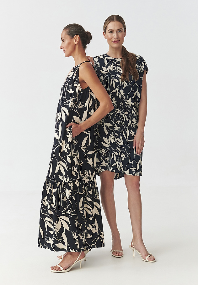 SATIN DRESS WITH HALTER NECKLINE — OROKONO SATIN DRESS WITH HALTER NECKLINE — OROKONO MULTIKOLOR 8