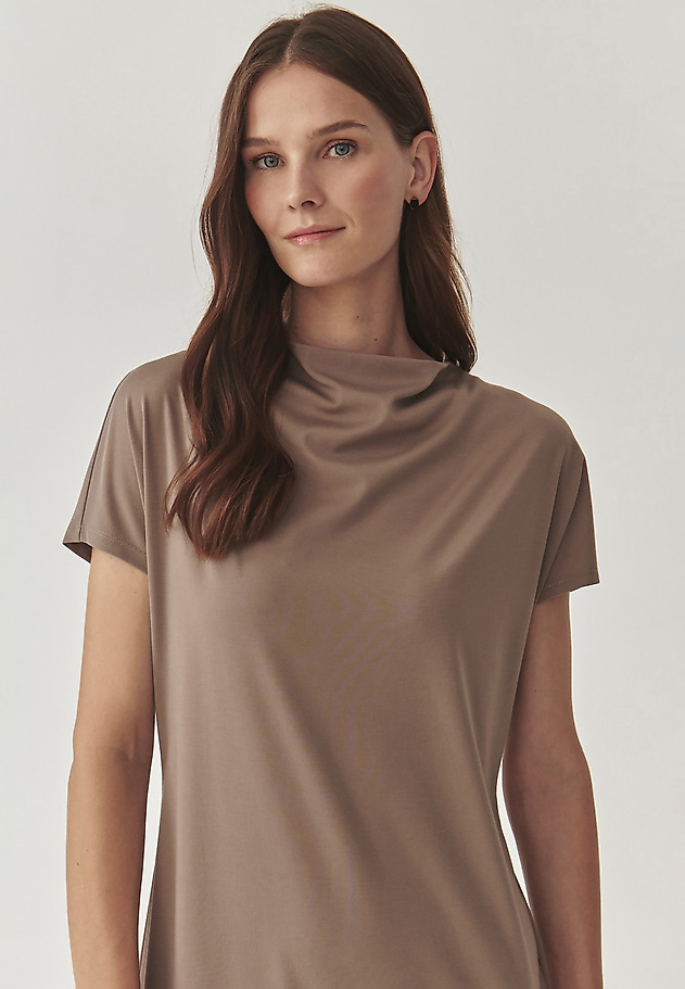 LADIES’ KNIT DRESS WITH WATER NECKLINE - ZORIMAX LADIES’ KNIT DRESS WITH WATER NECKLINE - ZORIMAX BEŻOWY 5