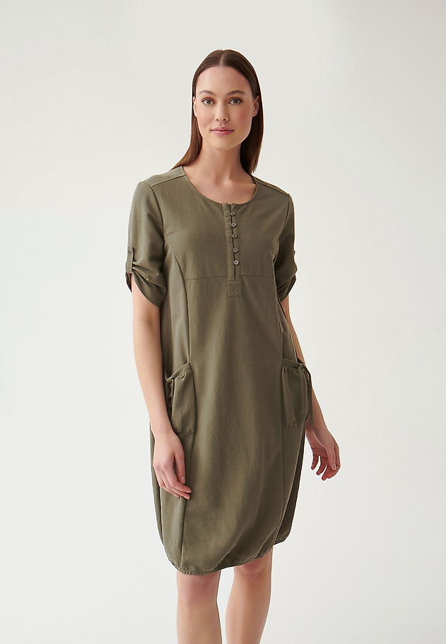 dámske šaty úpletové LINIA dámske šaty úpletové LINIA KHAKI 2