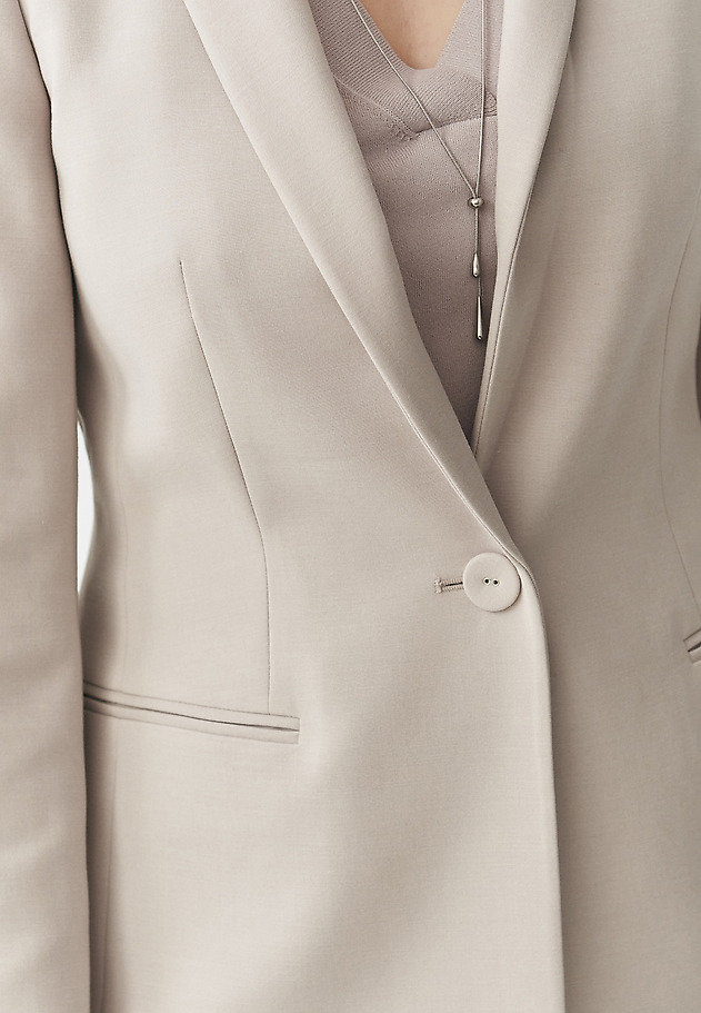 BEIGE WOVEN BLAZER — LAMIANA BEIGE WOVEN BLAZER — LAMIANA BEŻOWY 9