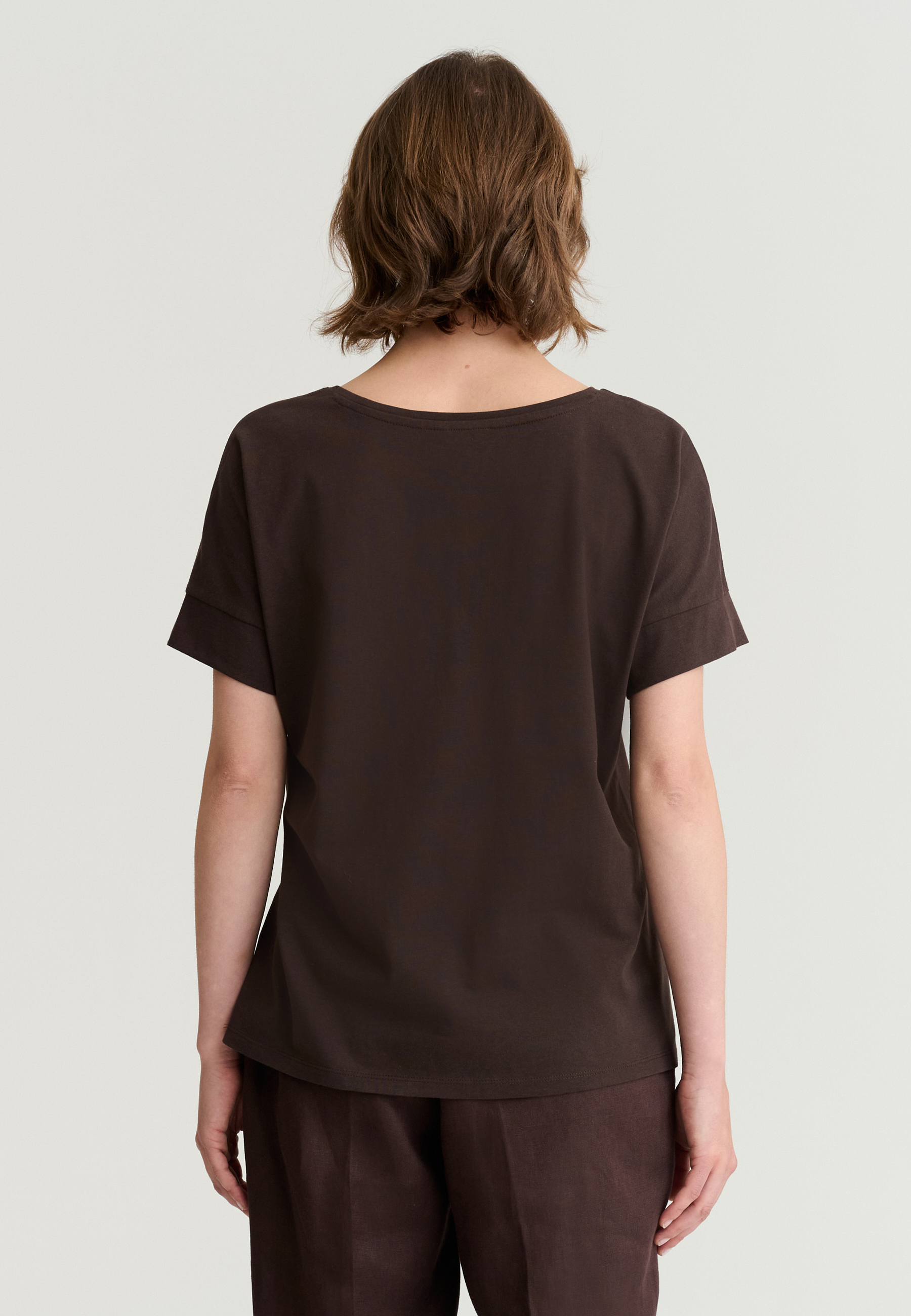 BAWEŁNIANY T-SHIRT Z NADRUKIEM - MONKI