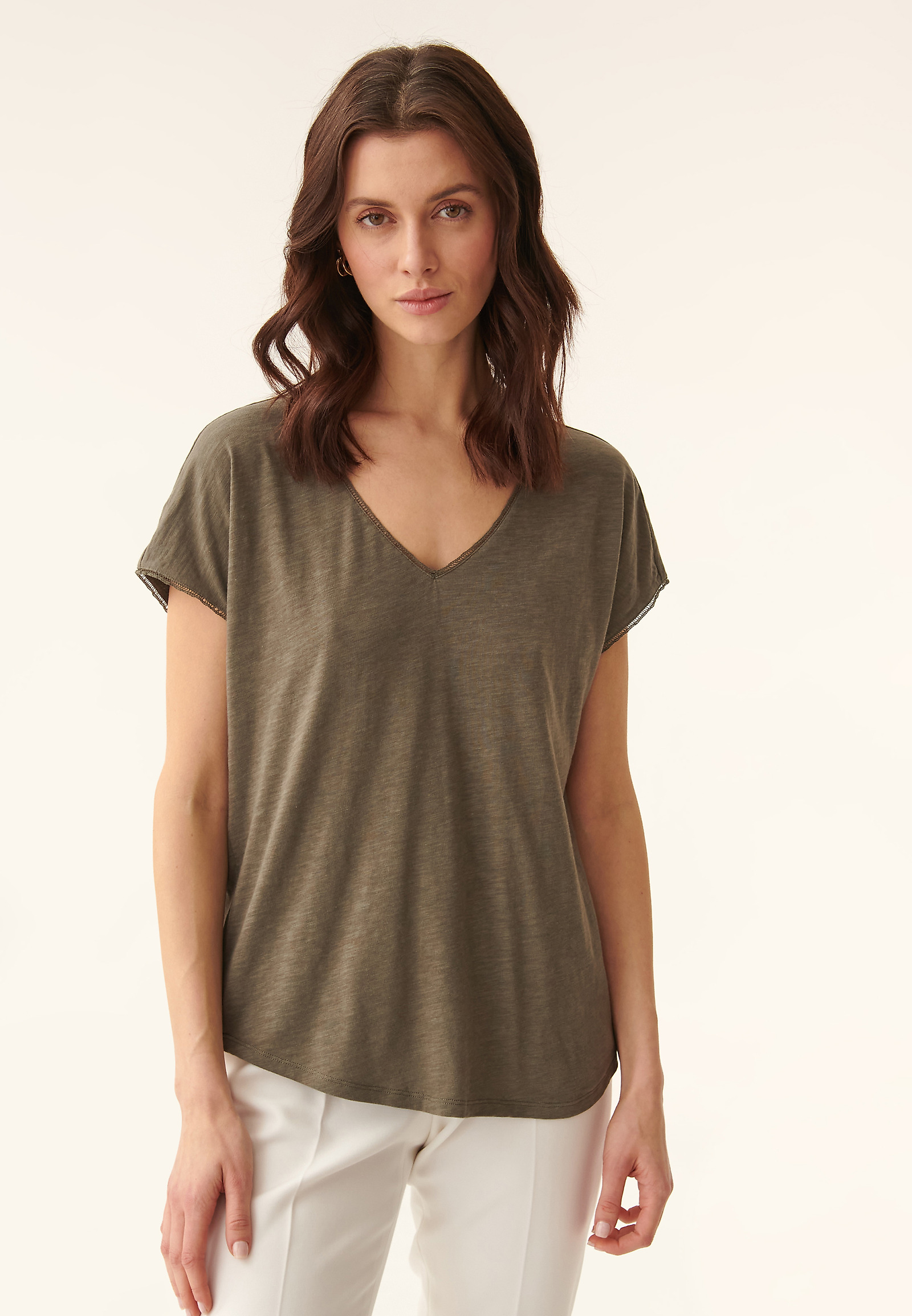 LADIES' SHORT SLEEVE BLOUSE SORINA LADIES' SHORT SLEEVE BLOUSE SORINA KHAKI 88185