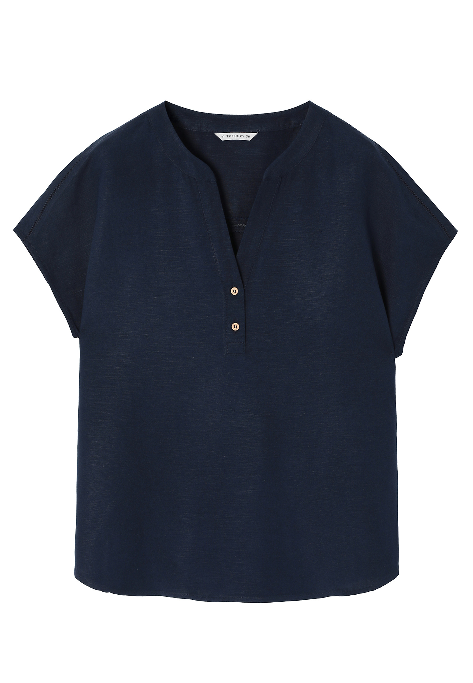 BLUZA IZ LINA IN VISKOZE - SARAKINO BLUZA IZ LINA IN VISKOZE - SARAKINO MODRA 108569