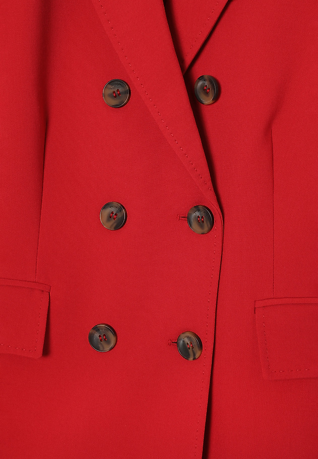 RED DOUBLE-BREASTED LADIES BLAZER — ANKINA 3 RED DOUBLE-BREASTED LADIES BLAZER — ANKINA 3 CZERWONY 10