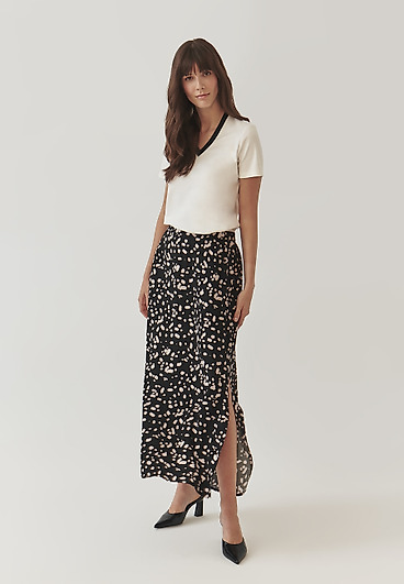 FUSTĂ LUNGĂ, CU MODEL, DIN ȚESĂTURĂ DE VISCOZĂ - ALEXA FUSTĂ LUNGĂ, CU MODEL, DIN ȚESĂTURĂ DE VISCOZĂ - ALEXA