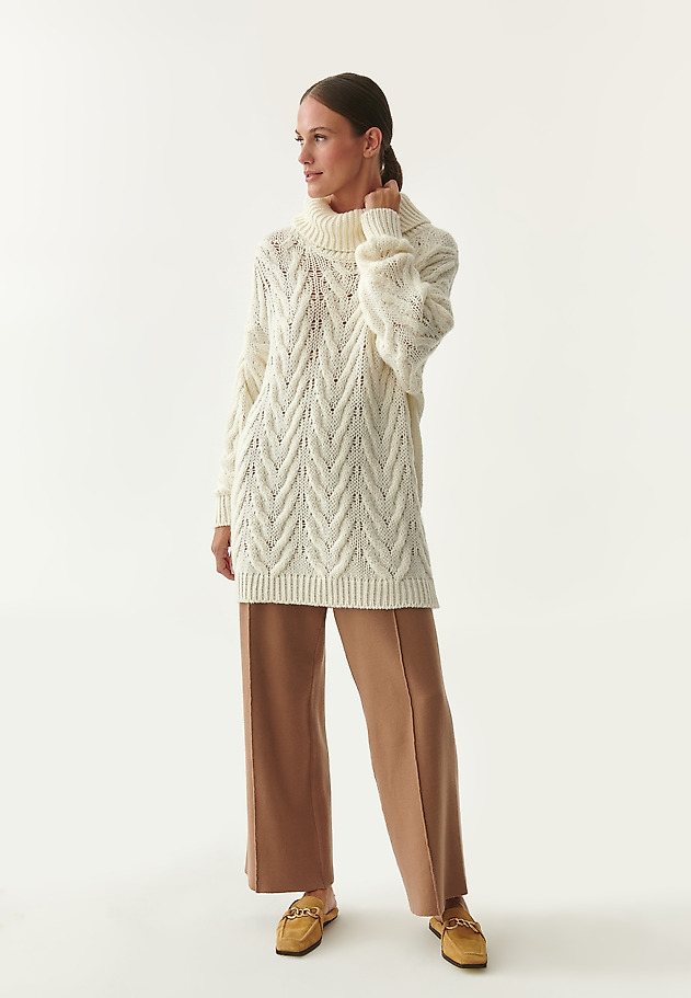 LADIES' RELAXED SWEATER WITH TURTLENECK JUNIS LADIES' RELAXED SWEATER WITH TURTLENECK JUNIS ECRU 4