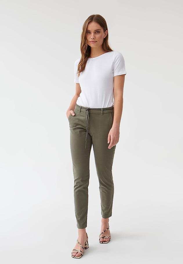 LADIES' CHINO TROUSERS HINO LADIES' CHINO TROUSERS HINO KHAKI 1