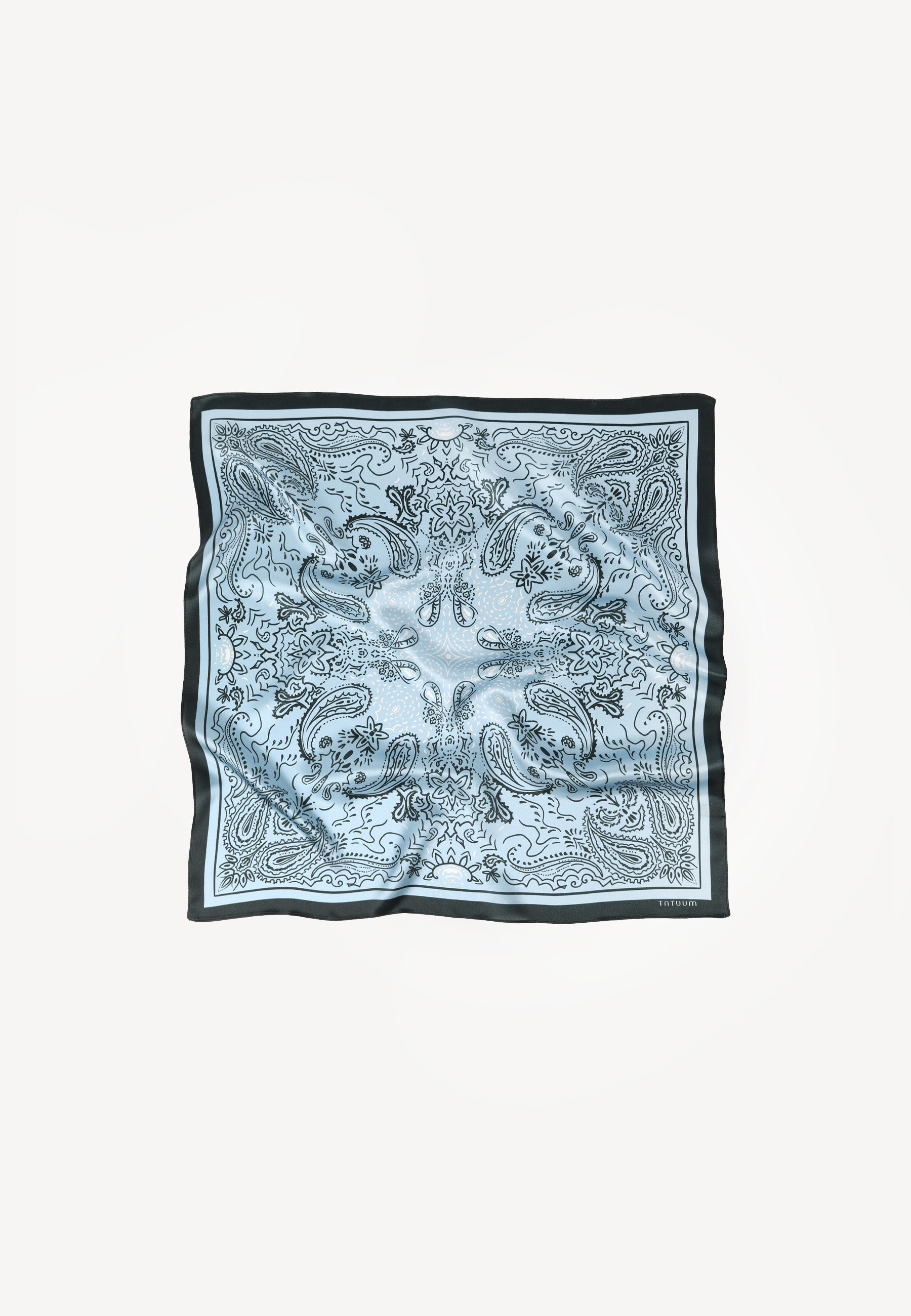 JEDWABNA CHUSTA - PERIKA NIEBIESKI 2