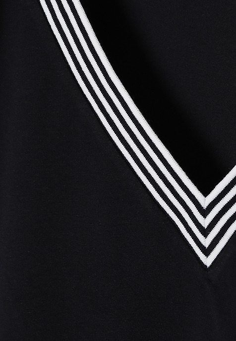 KNITTED BLOUSE WITH COTTON AND MODAL - KAJSALA NAVY BLUE 2