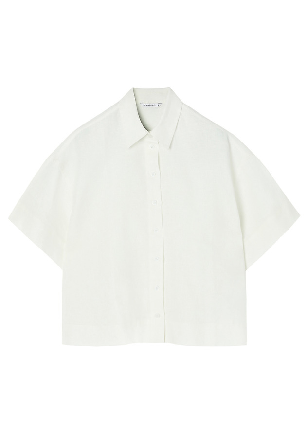 SHORT-SLEEVED LINEN SHIRT - SINES SHORT-SLEEVED LINEN SHIRT - SINES ECRU 7