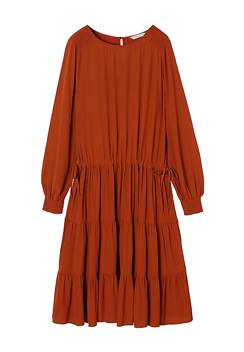 LADIES' MIDI DRESS KINILIA ORANGE 2