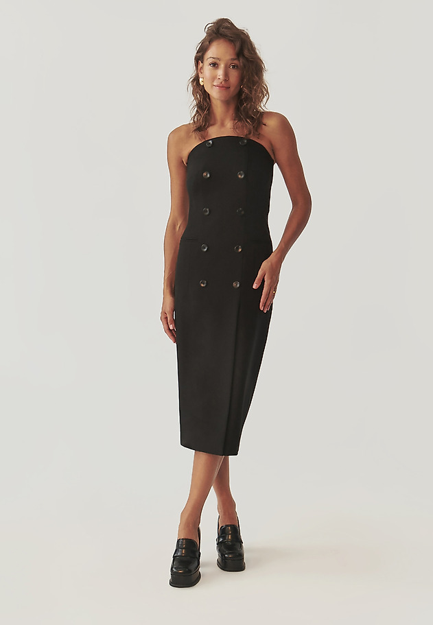 LADIES’ MIDI CORSET DRESS - MORI LADIES’ MIDI CORSET DRESS - MORI CZARNY 3
