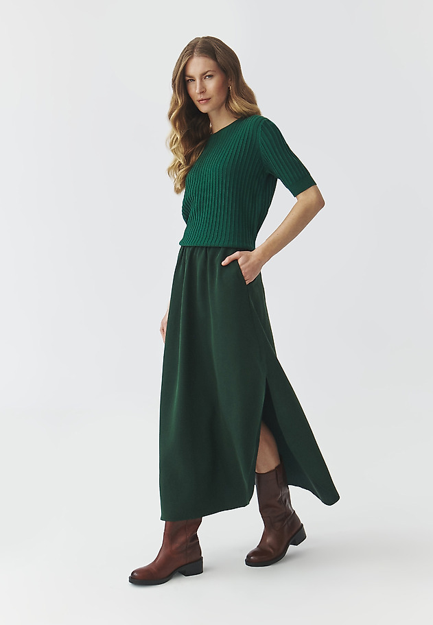 FUSTĂ MIDI, DIN ȚESĂTURĂ — KATIA FUSTĂ MIDI, DIN ȚESĂTURĂ — KATIA VERDE 2