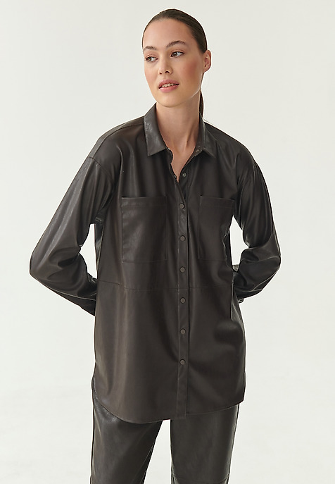 LADIES' SHIRT MIGUELA BROWN 2