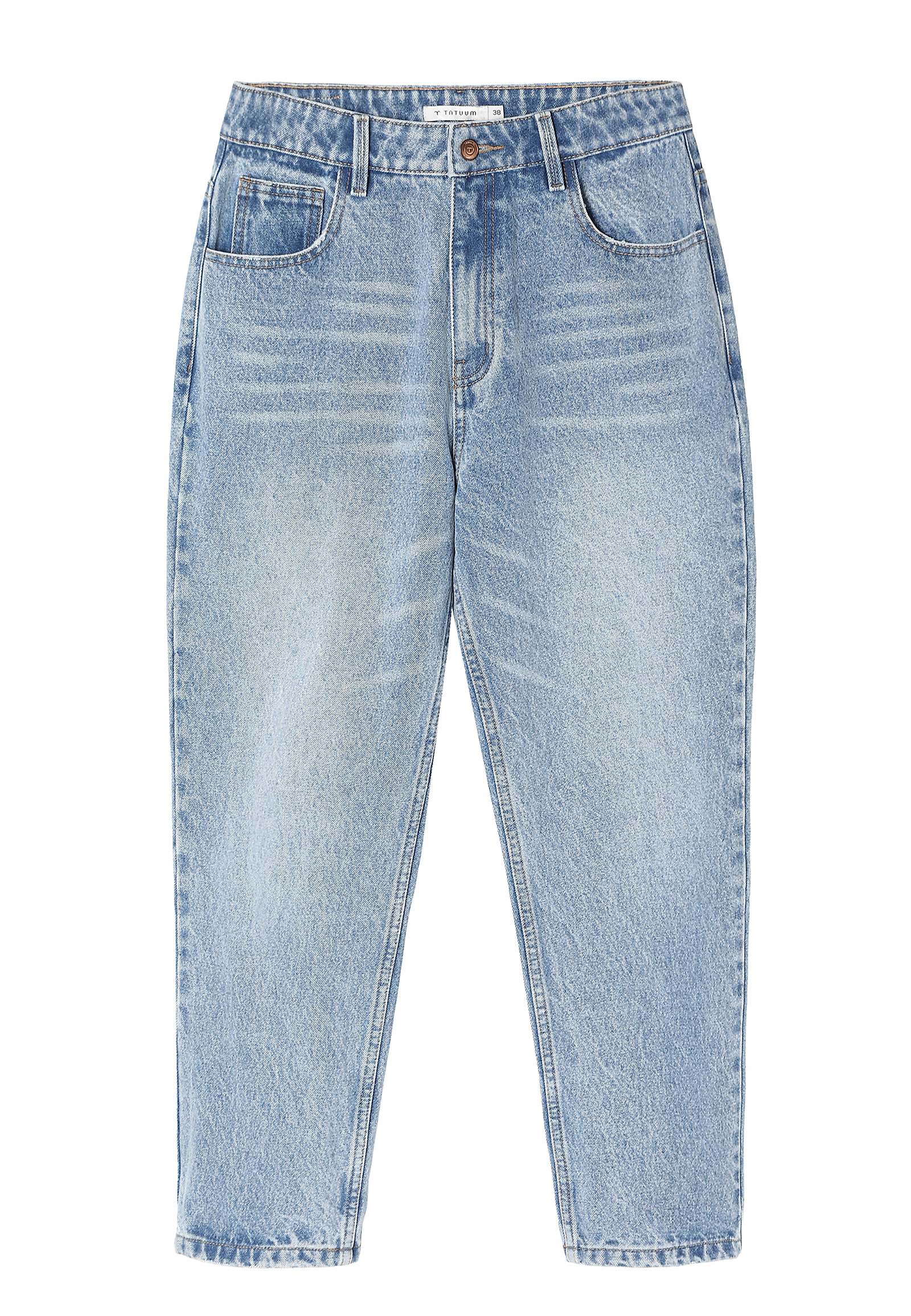 LADIES’ BOYFRIEND DENIM JEANS - BEZA LADIES’ BOYFRIEND DENIM JEANS - BEZA BLUE 94644