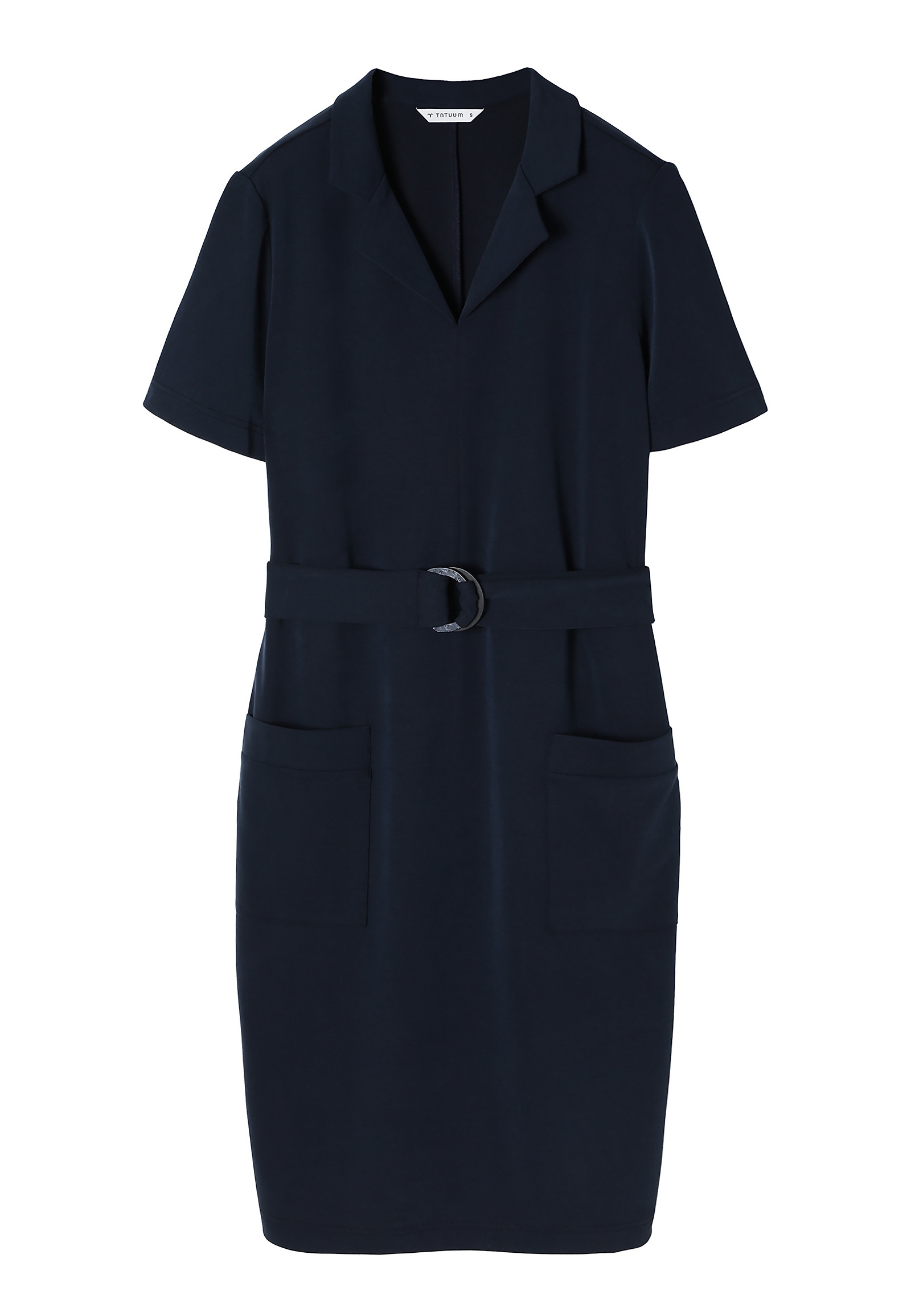 LADIES’ DRESS WITH ADDITIONAL BELT - WENDY LADIES’ DRESS WITH ADDITIONAL BELT - WENDY NAVY BLUE 99753