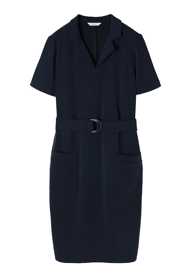 LADIES’ DRESS WITH ADDITIONAL BELT - WENDY LADIES’ DRESS WITH ADDITIONAL BELT - WENDY GRANATOWY 6