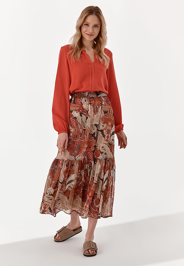 LADIES' EMBROIDERED BLOUSE NADIANA LADIES' EMBROIDERED BLOUSE NADIANA RED 5
