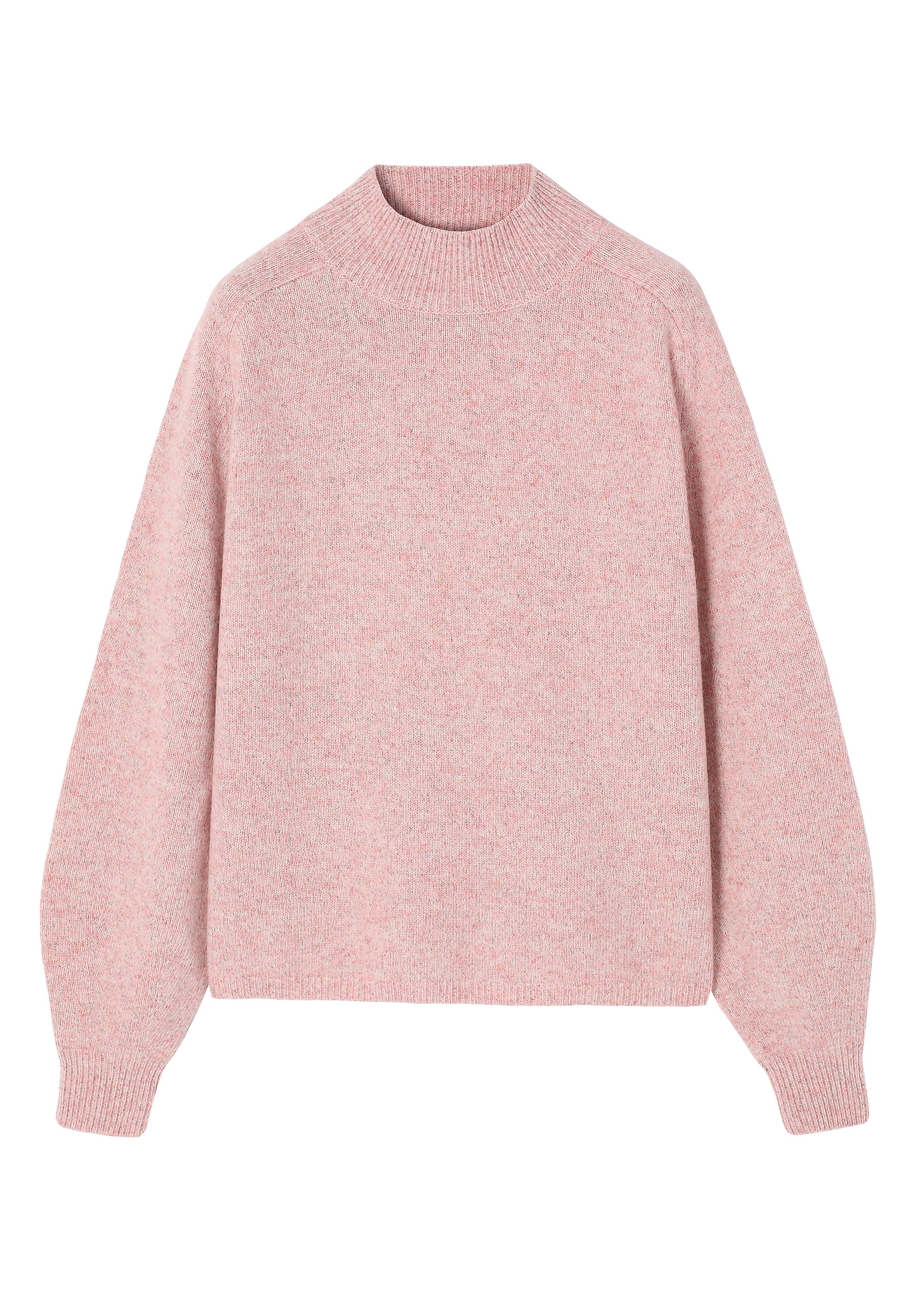 MELANŻOWY SWETER Z WEŁNY MULESING FREE - SIENNA MELANŻOWY SWETER Z WEŁNY MULESING FREE - SIENNA RÓŻOWY 117689