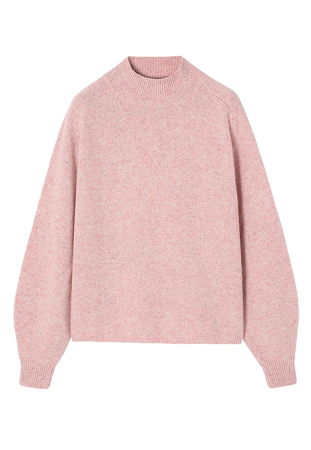MELANŻOWY SWETER Z WEŁNY MULESING FREE - SIENNA MELANŻOWY SWETER Z WEŁNY MULESING FREE - SIENNA RÓŻOWY 6