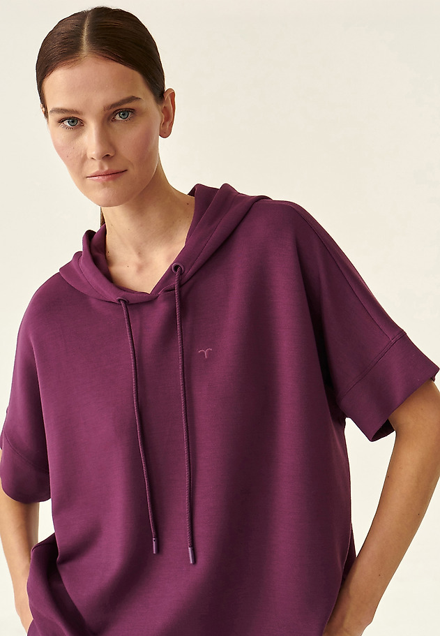 ŽENSKA BLUZA S KAPUCO AKSONA ŽENSKA BLUZA S KAPUCO AKSONA VIJOLIČNA 3