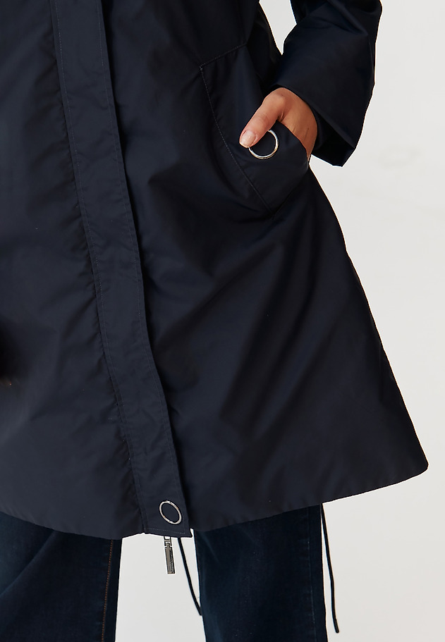SPRING LADIES’ JACKET WITH A HOOD - ALBERTA SPRING LADIES’ JACKET WITH A HOOD - ALBERTA NAVY BLUE 7