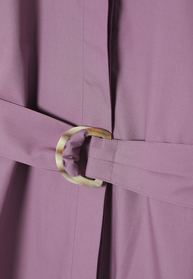 COTTON SHIRT DRESS - ALTEA COTTON SHIRT DRESS - ALTEA FIOLETOWY 8