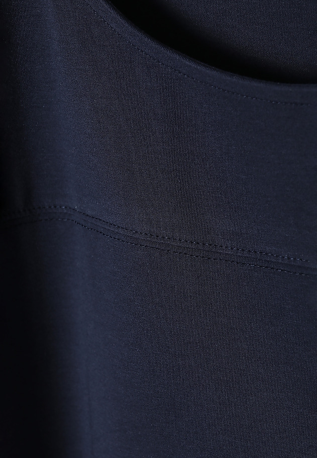 LADIES’ BLOUSE WITH MINI KIMONO SLEEVES - MANDINI LADIES’ BLOUSE WITH MINI KIMONO SLEEVES - MANDINI NAVY BLUE 7