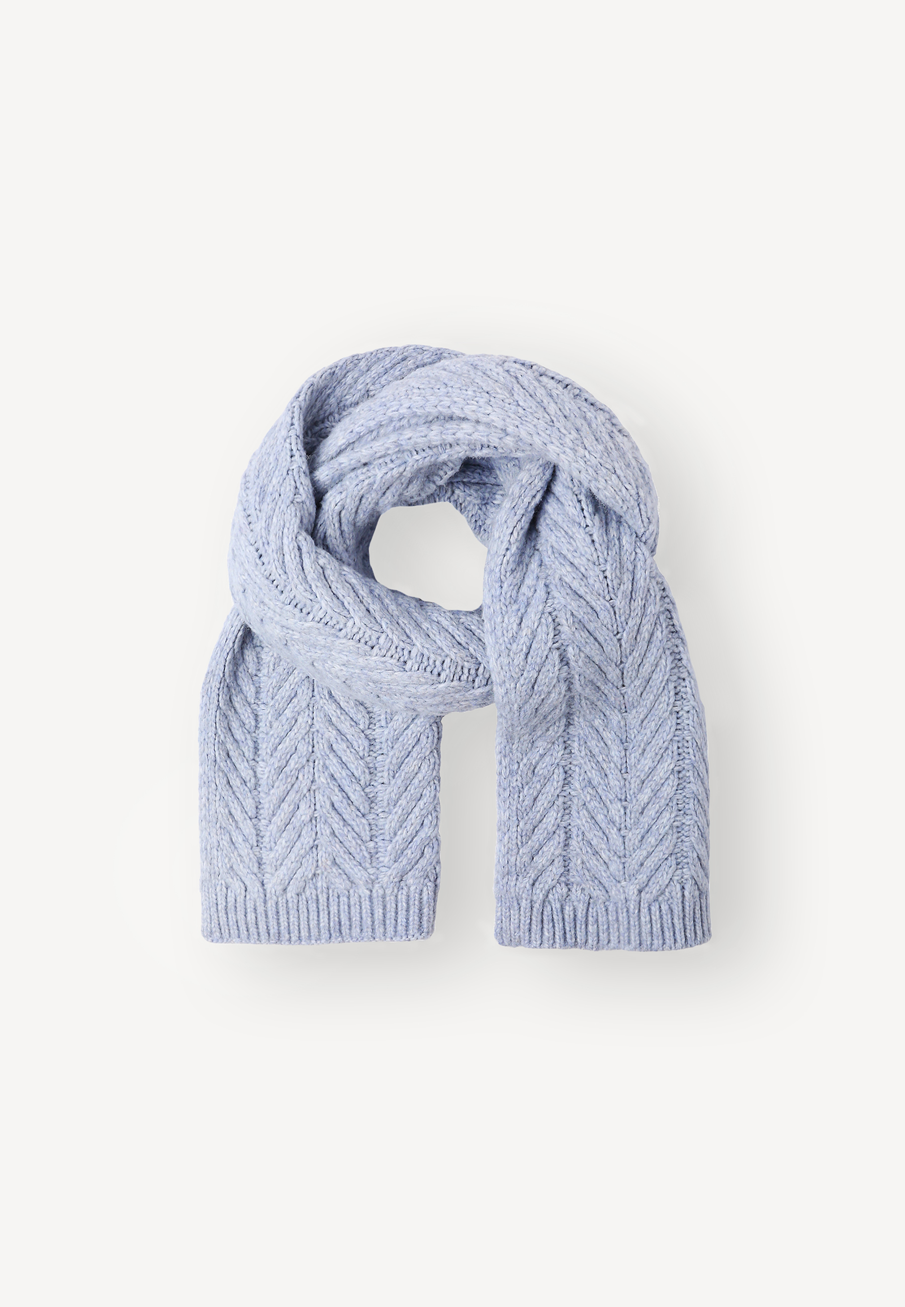 DZIANINOWY SZALIK DAMSKI — WELLIR NIEBIESKI 2