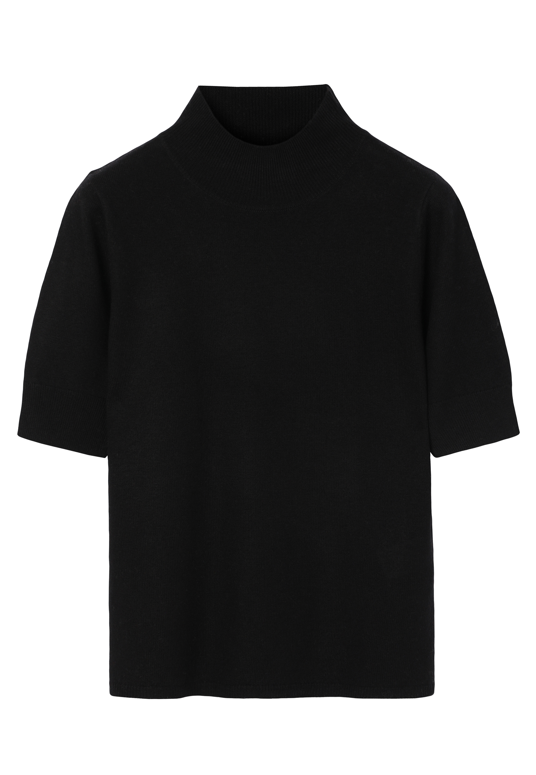 WEŁNIANY SWETER Z GOLFEM - LU CZARNY 2