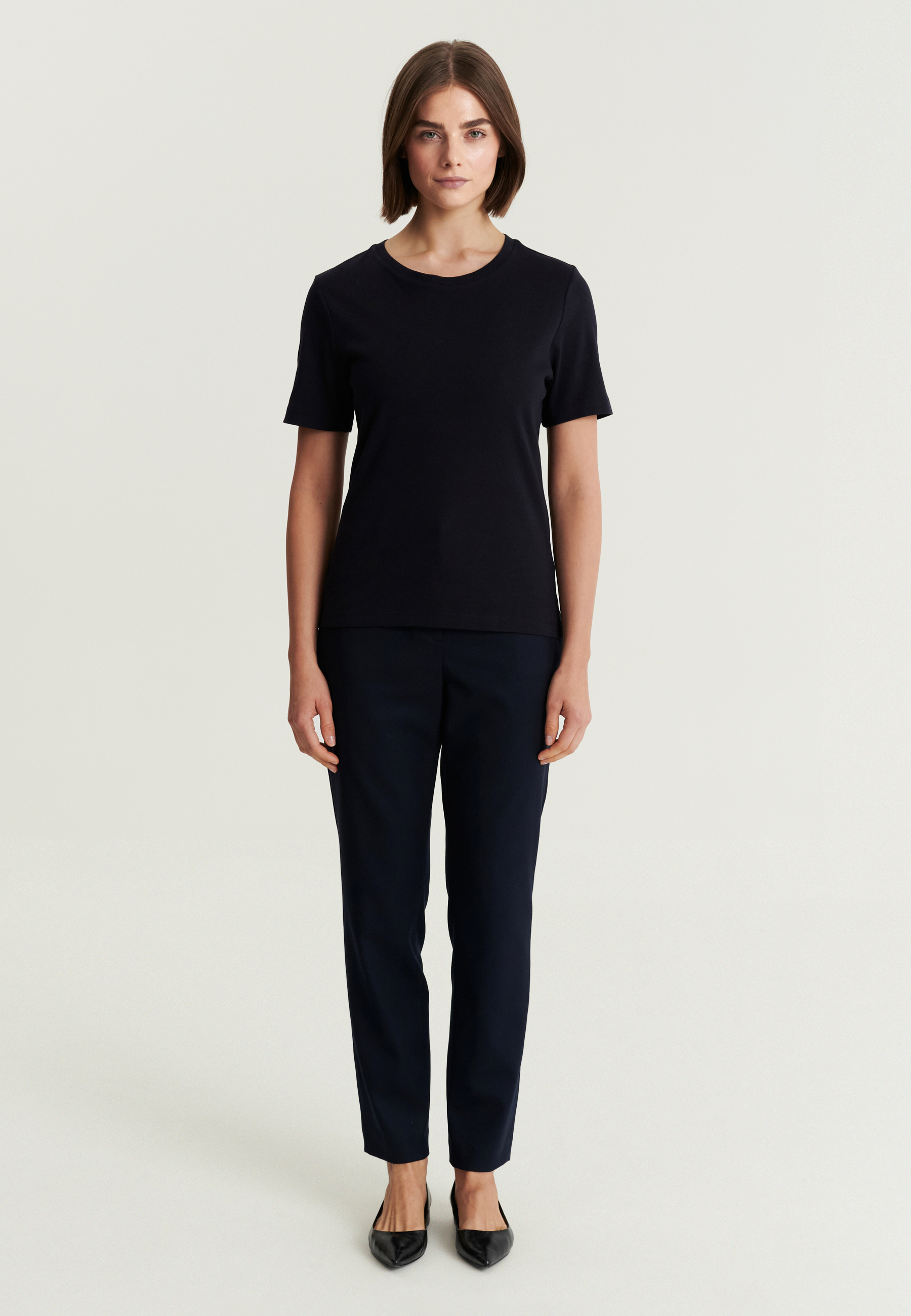 WOMEN'S COTTON T-SHIRT - KIRI NAVY BLUE 2