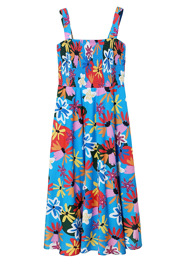 LADIES’ FLORAL MAXI DRESS WITH ADJUSTABLE STRAPS - MARKOZIA LADIES’ FLORAL MAXI DRESS WITH ADJUSTABLE STRAPS - MARKOZIA MULTIKOLOR 7
