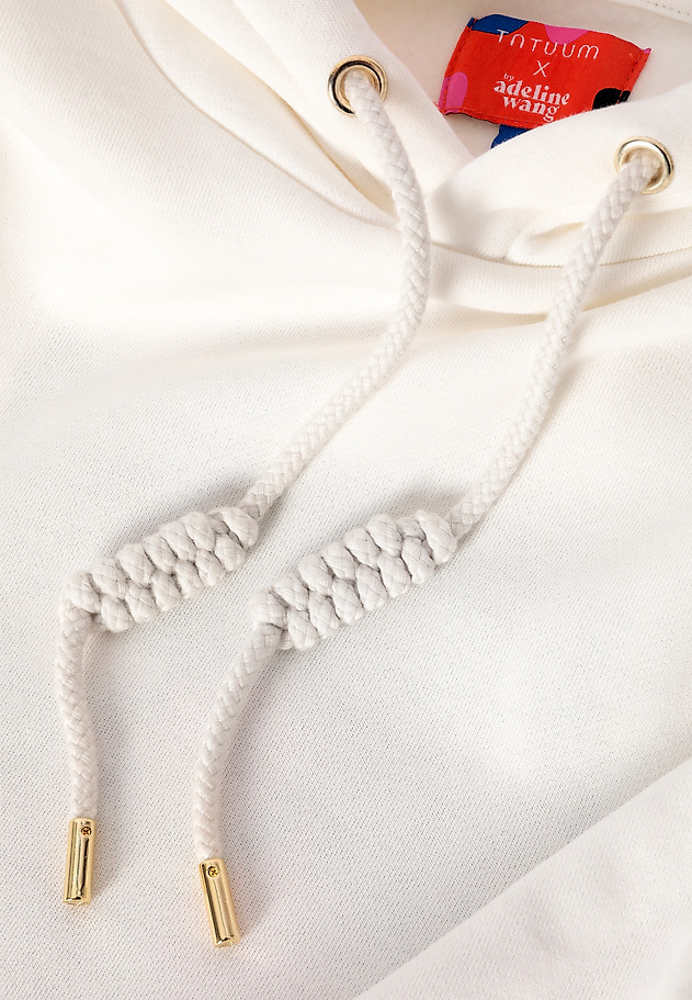 HAFTOWANA BLUZA Z KAPTUREM - ADENA 2 HAFTOWANA BLUZA Z KAPTUREM - ADENA 2 ECRU 8