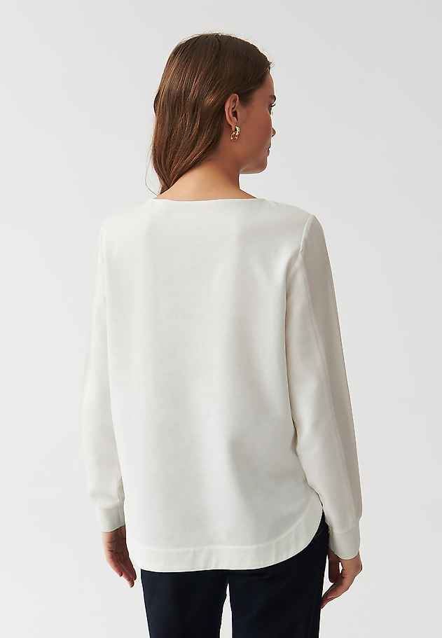 LADIES’ LONG-SLEEVED BLOUSE WITH BOAT NECKLINE - VIKI LADIES’ LONG-SLEEVED BLOUSE WITH BOAT NECKLINE - VIKI ECRU 4