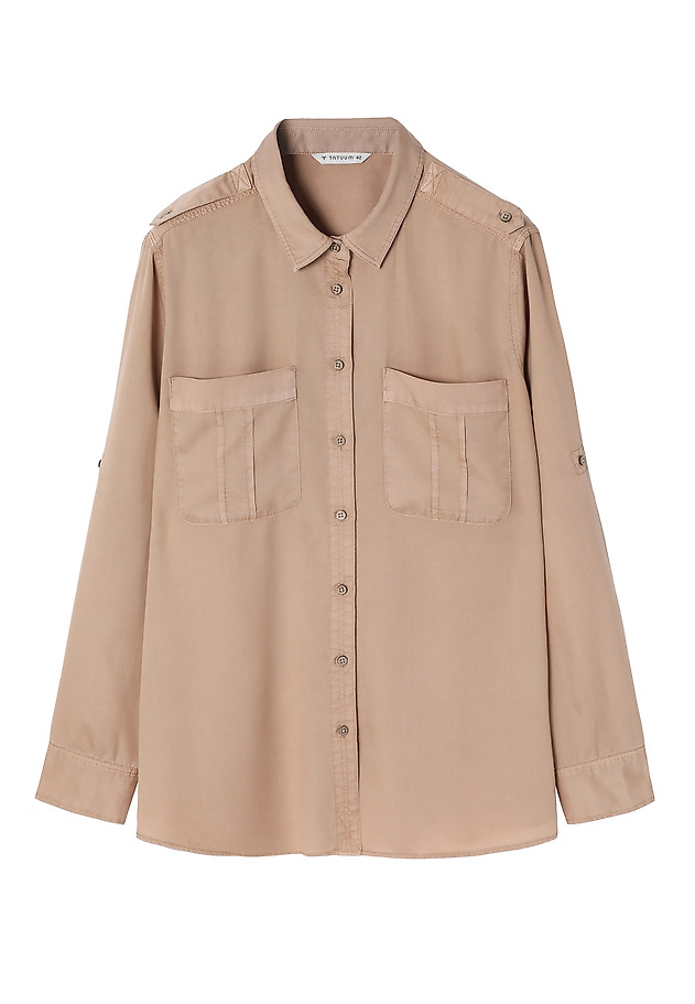 LADIES’ SHIRT WITH EPAULETTES - KORSANA LADIES’ SHIRT WITH EPAULETTES - KORSANA BEŻOWY 7