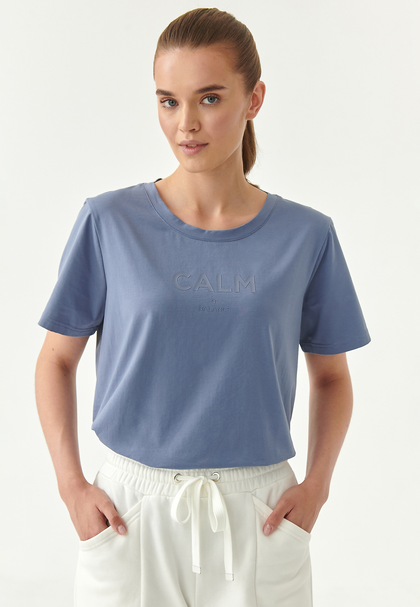 BASIC LADIES' BLUSE TILDA BASIC LADIES' BLUSE TILDA BLUE 81874