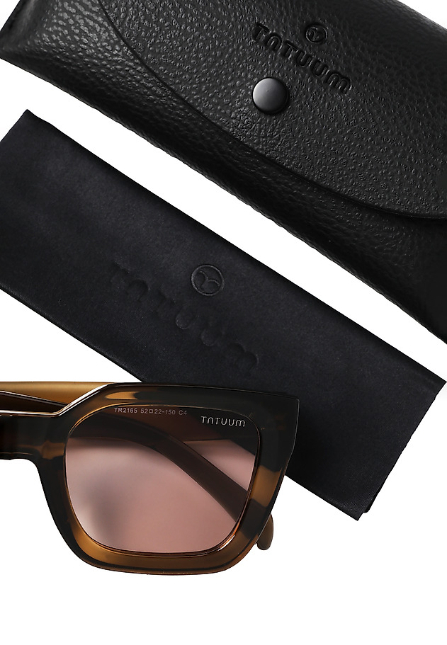 CLASSIC LADIES' SUNGLASSES - GIA CLASSIC LADIES' SUNGLASSES - GIA BRĄZOWY 4
