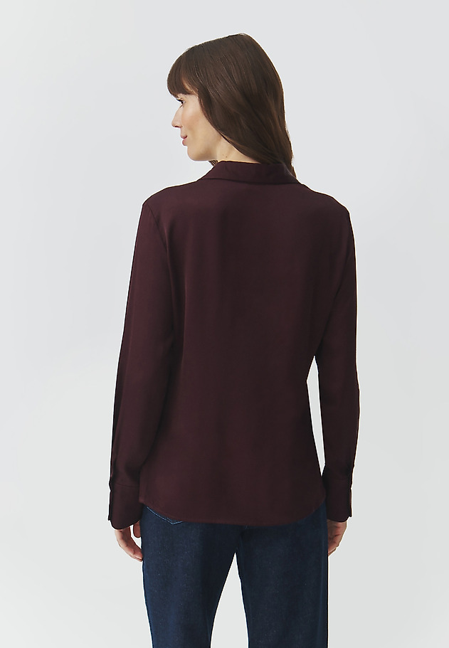 CLASSIC LADIES' WOVEN SHIRT — NIKALI 3 CLASSIC LADIES' WOVEN SHIRT — NIKALI 3 FIOLETOWY 4