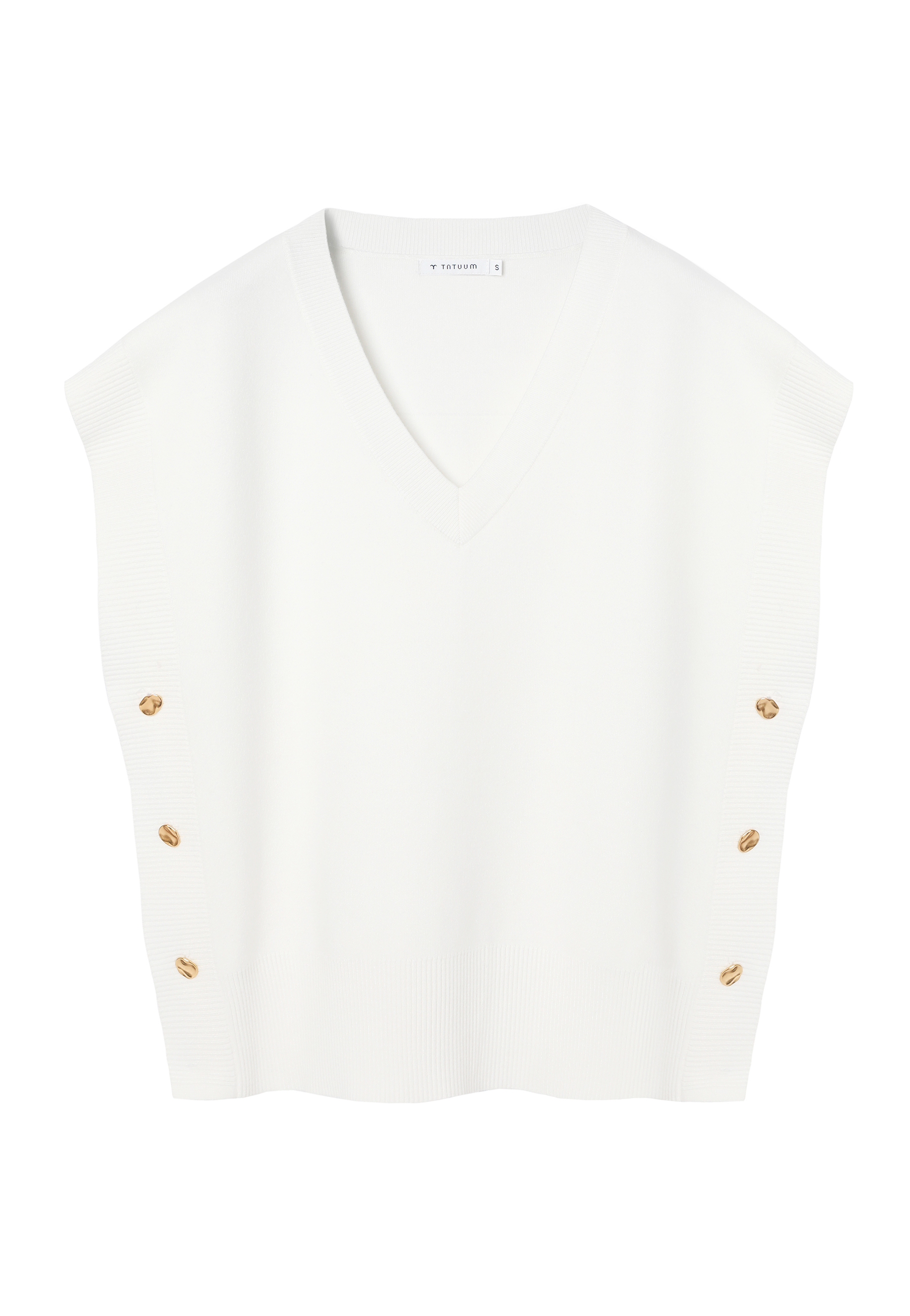 KAMIZELKA Z WISKOZĄ LENZING™ ECOVERO™ - KAMA 1 ECRU 2