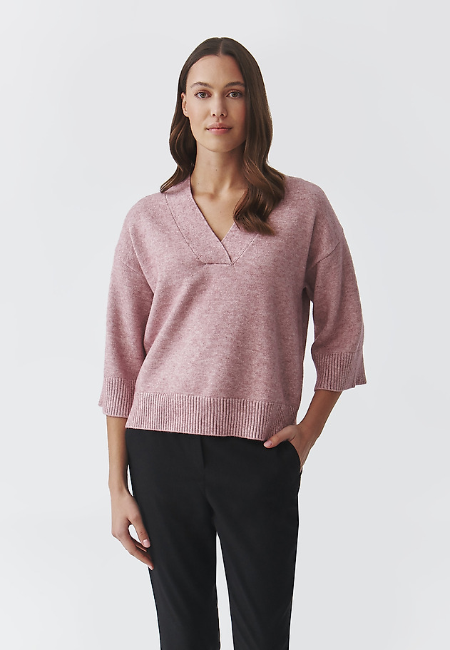 TIMELESS LADIES' JUMPER WITH WIDE SLEEVES — MIU TIMELESS LADIES' JUMPER WITH WIDE SLEEVES — MIU RÓŻOWY 1