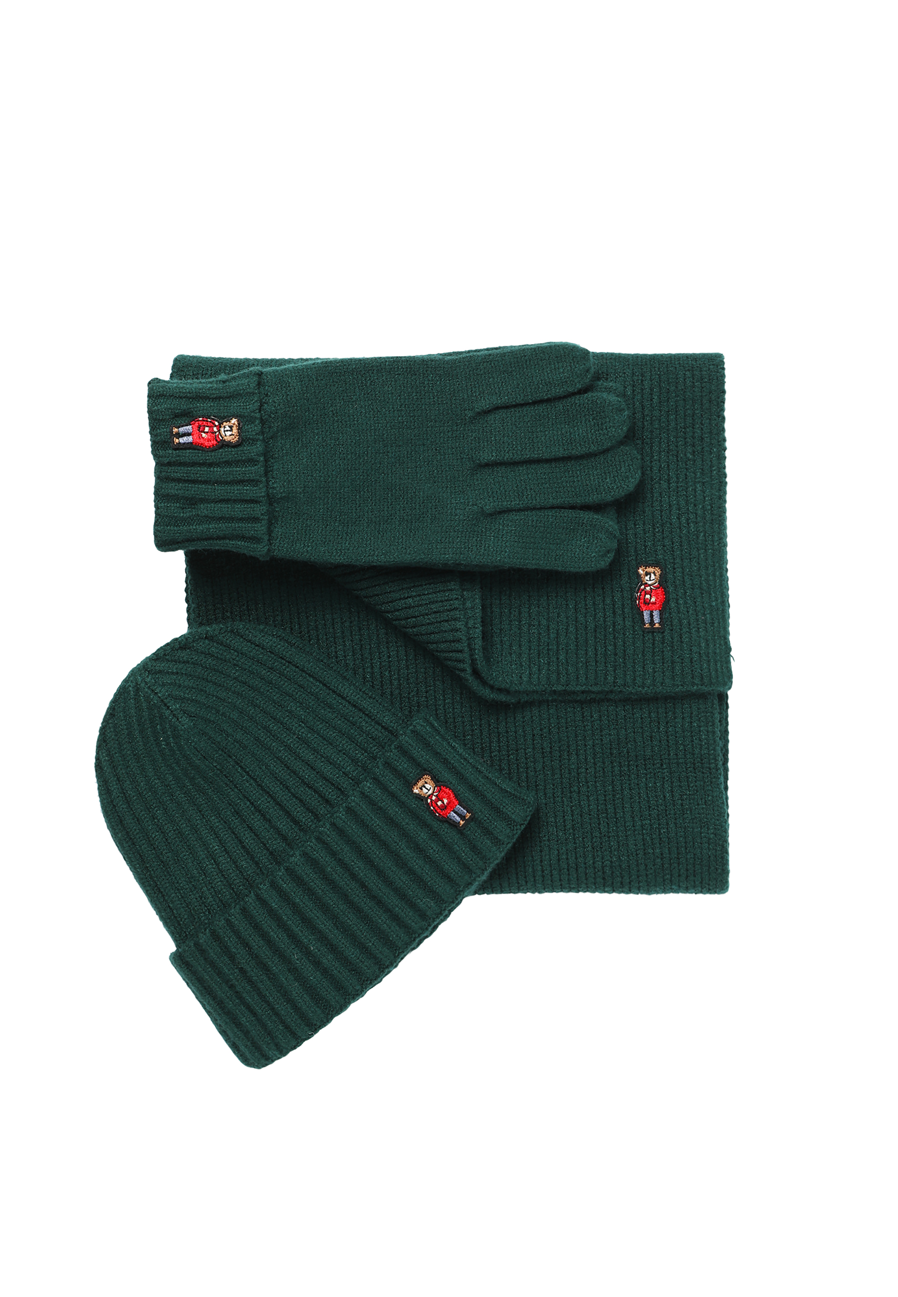 RĘKAWICZKI MĘSKIE DZIANINOWE TREW ZIELONY 2