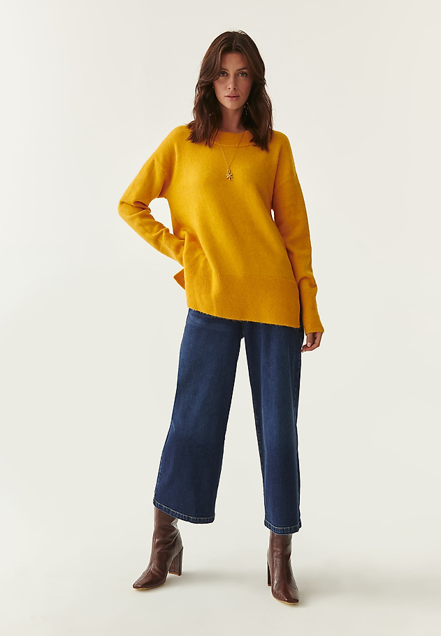 LADIES’ LOOSE SWEATER KASZMANI LADIES’ LOOSE SWEATER KASZMANI ŻÓŁTY 7