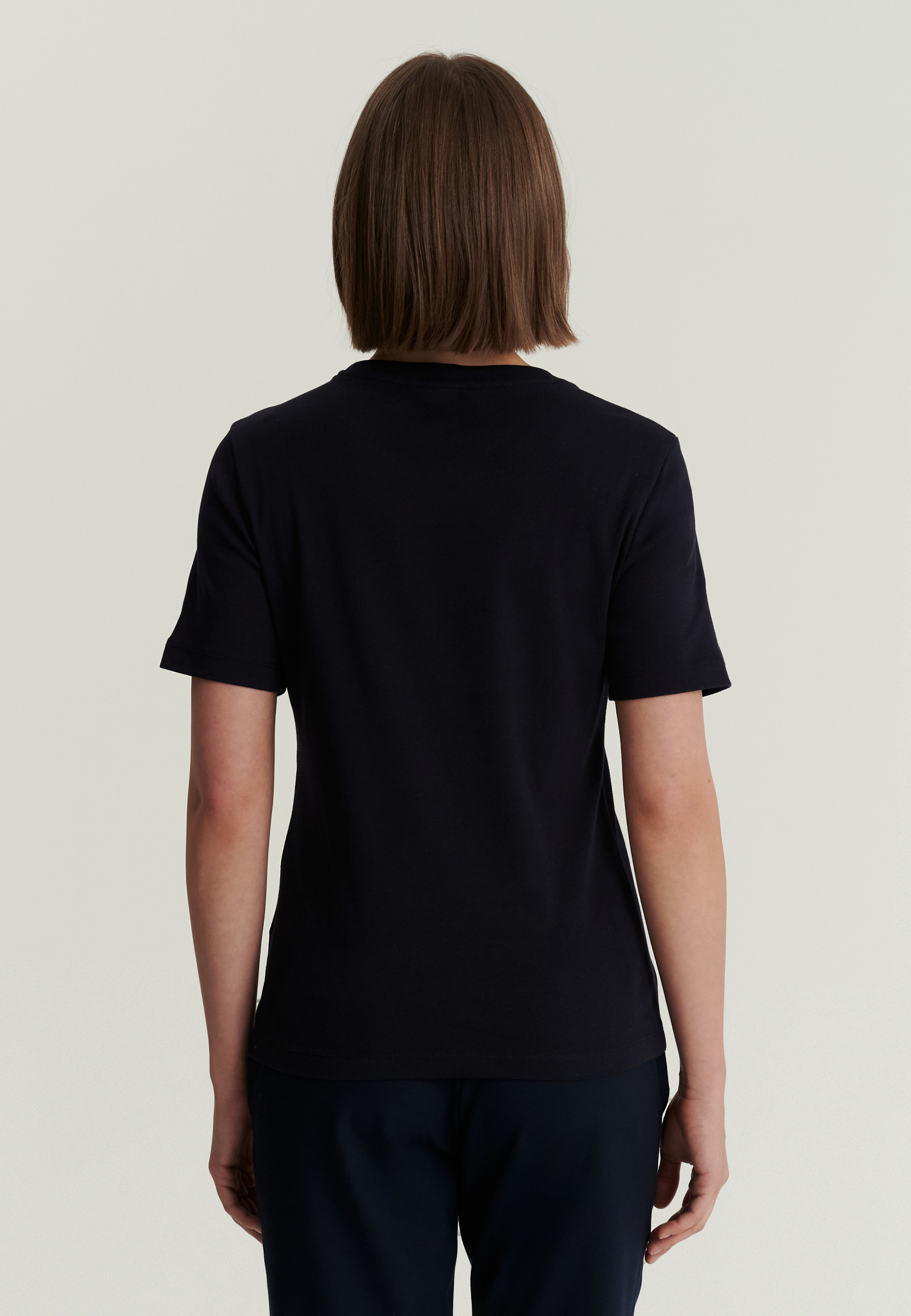 WOMEN'S COTTON T-SHIRT - KIRI NAVY BLUE 2